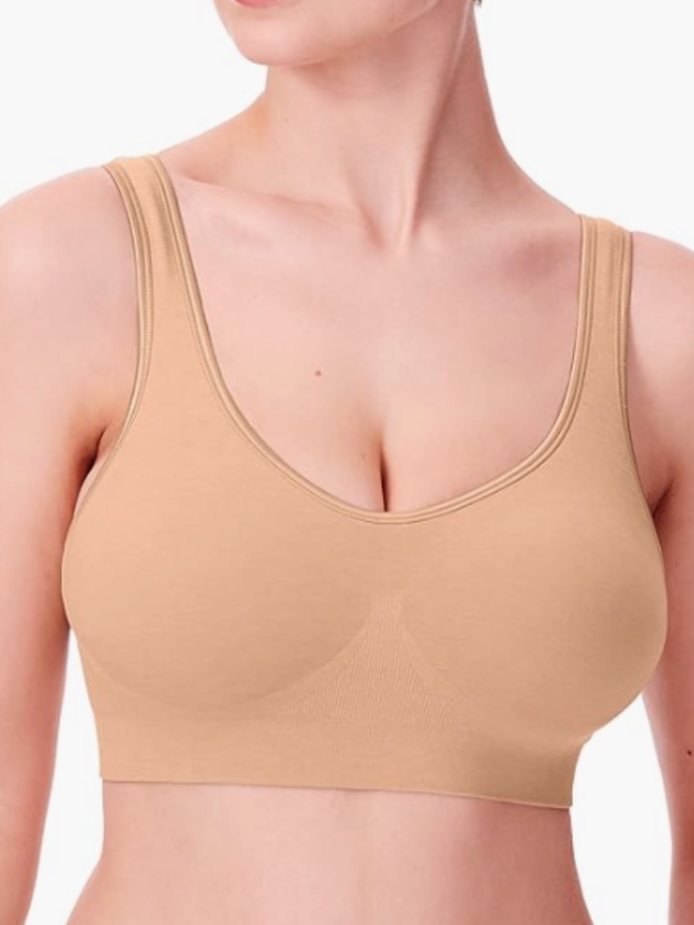 Bali Comfort Revolution ComfortFlex Fit Shaping Wireless Bra Nude Size L 12197